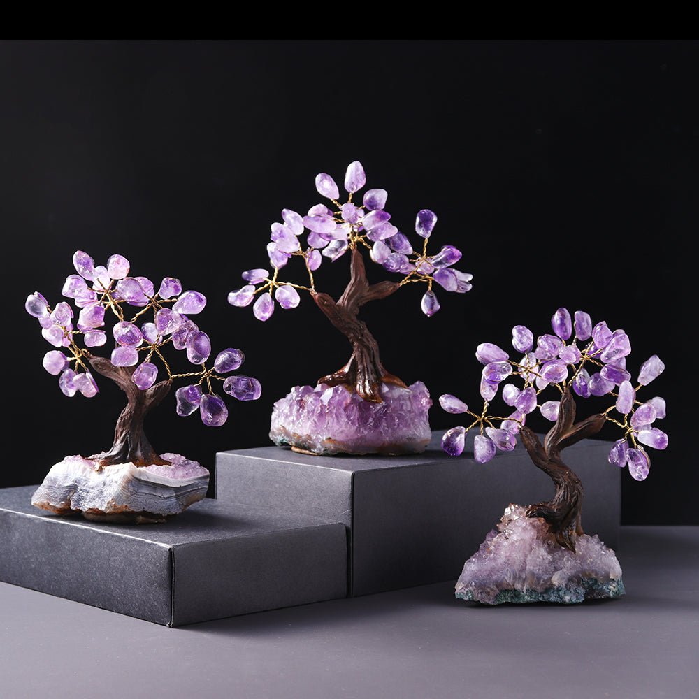 Arbre de Vie Améthyste 14 cm - Décoration Feng Shui Relaxante - Biloria