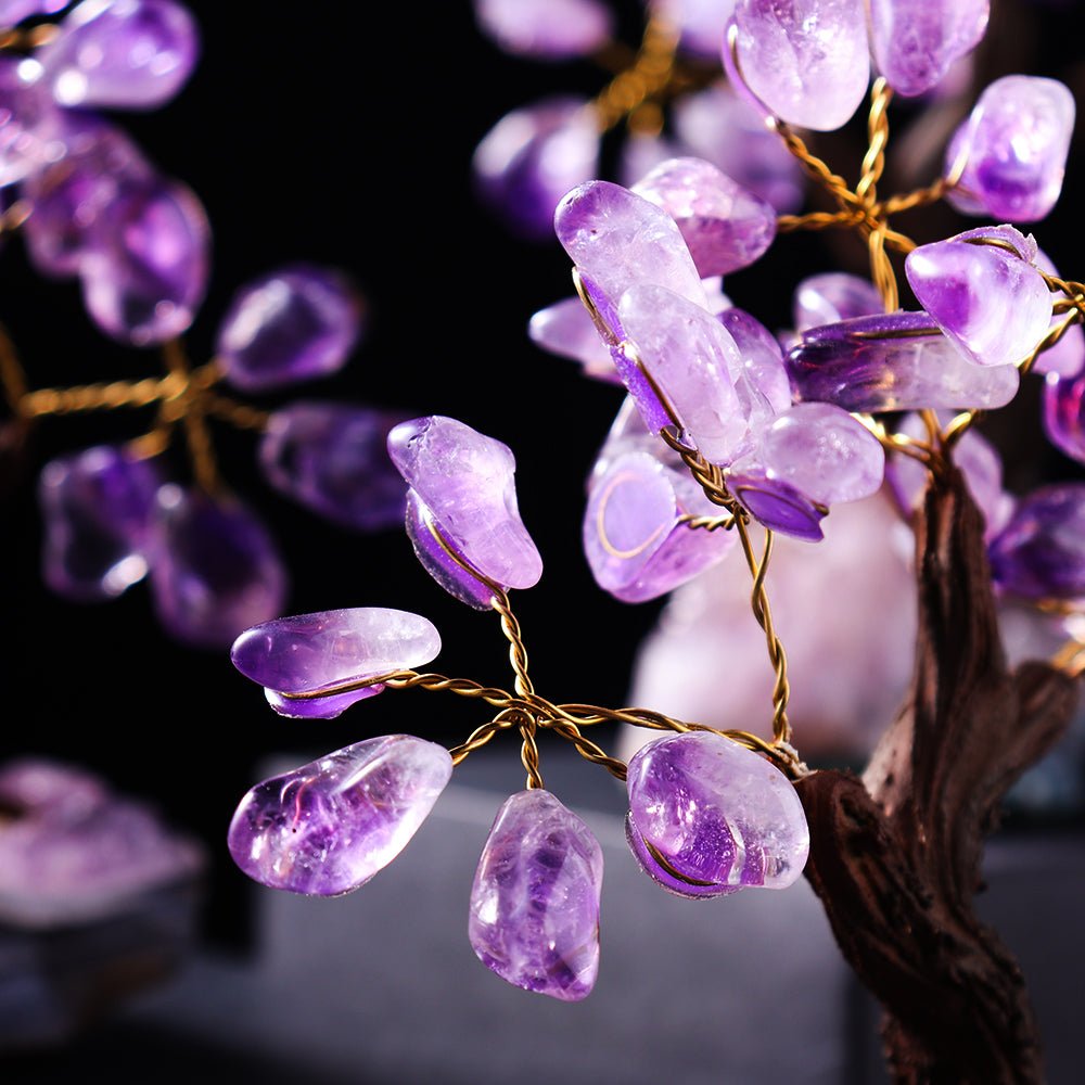 Arbre de Vie Améthyste 14 cm - Décoration Feng Shui Relaxante - Biloria