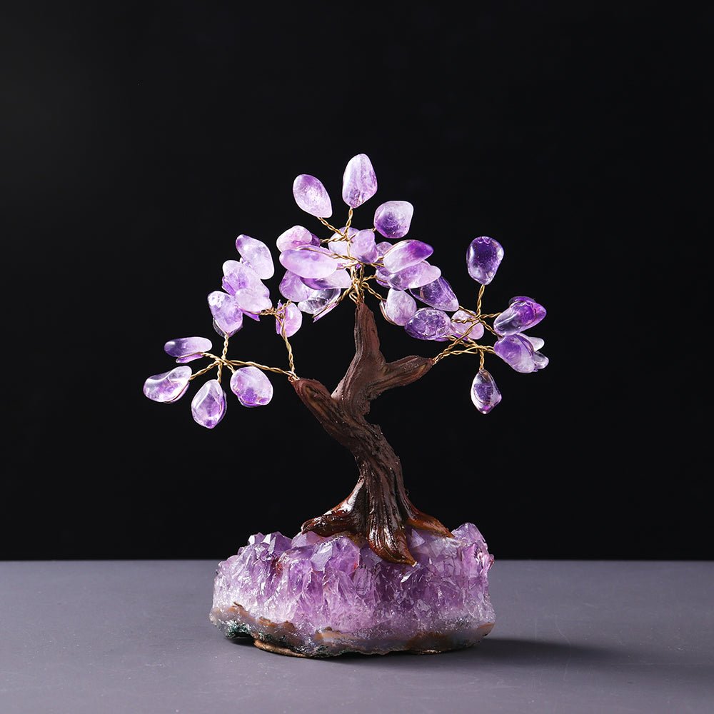 Arbre de Vie Améthyste 14 cm - Décoration Feng Shui Relaxante - Biloria