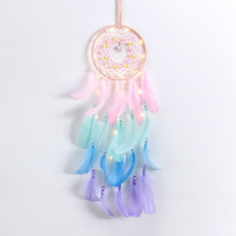 Attrape Rêve arc-en-ciel décoration chambre zen - Biloria