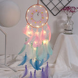 Attrape Rêve arc-en-ciel décoration chambre zen - Biloria