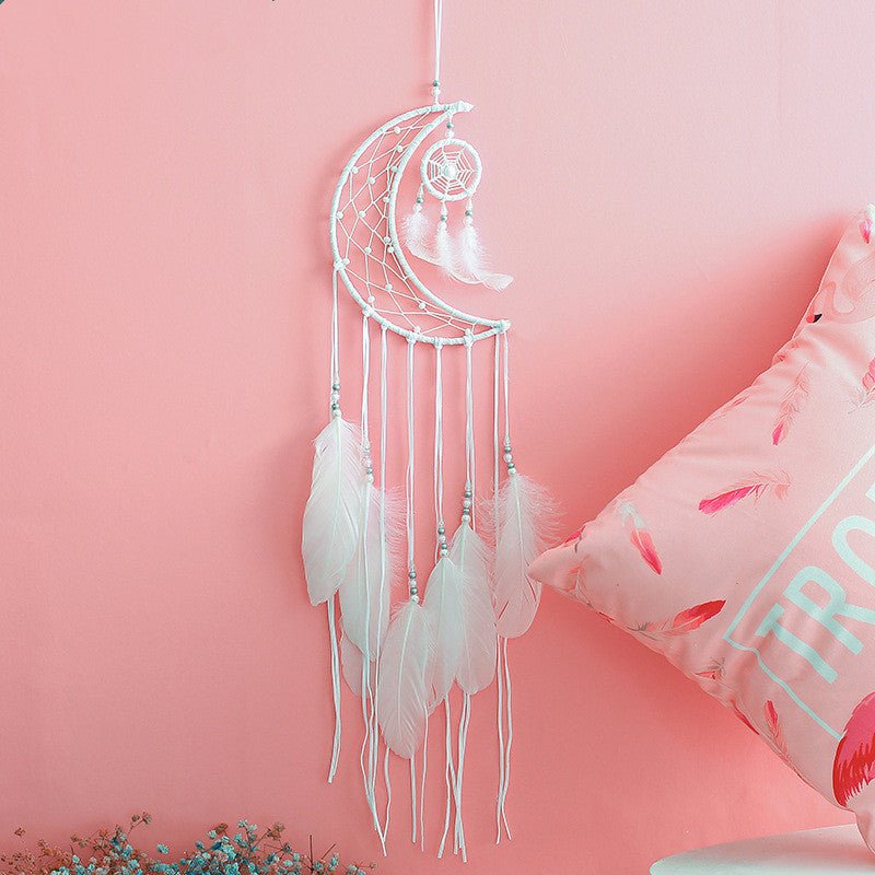 Attrape-Rêve Lune Artisanal pour Nuits Paisibles et Décoration Zen - Biloria