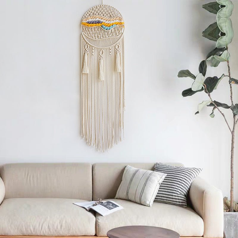 Attrape-Rêve Macramé Nuit Colorée : Sommeil Paisible et Style Bohème - Biloria