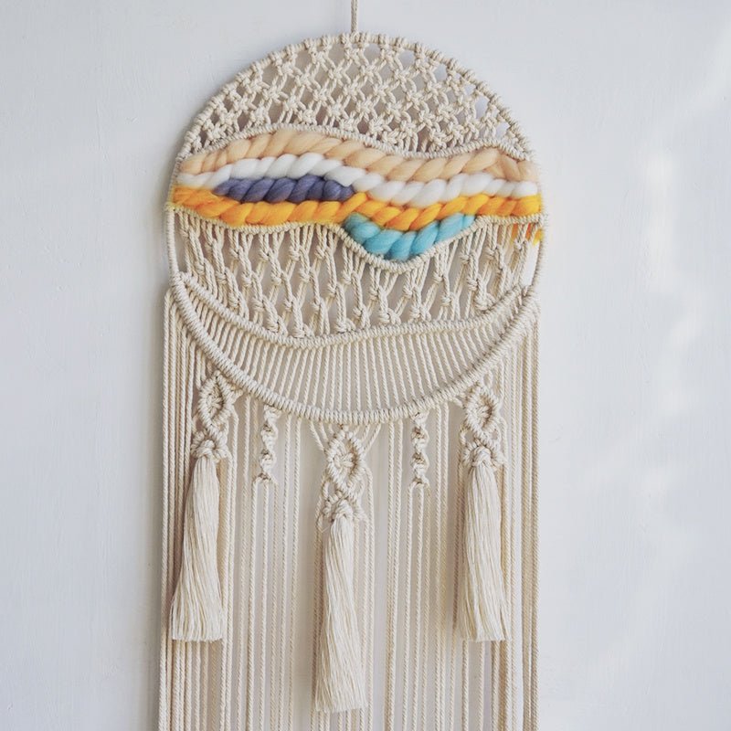 Attrape-Rêve Macramé Nuit Colorée : Sommeil Paisible et Style Bohème - Biloria