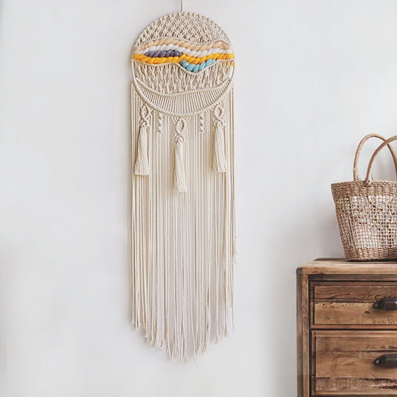 Attrape-Rêve Macramé Nuit Colorée : Sommeil Paisible et Style Bohème - Biloria
