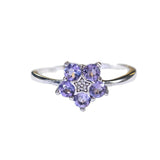 Bague Améthyste Étoile Intérieure Argent 925 - Biloria