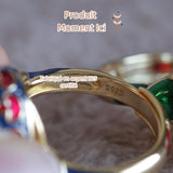 Bague Cornaline Abondance en Argent Plaqué Or - Biloria