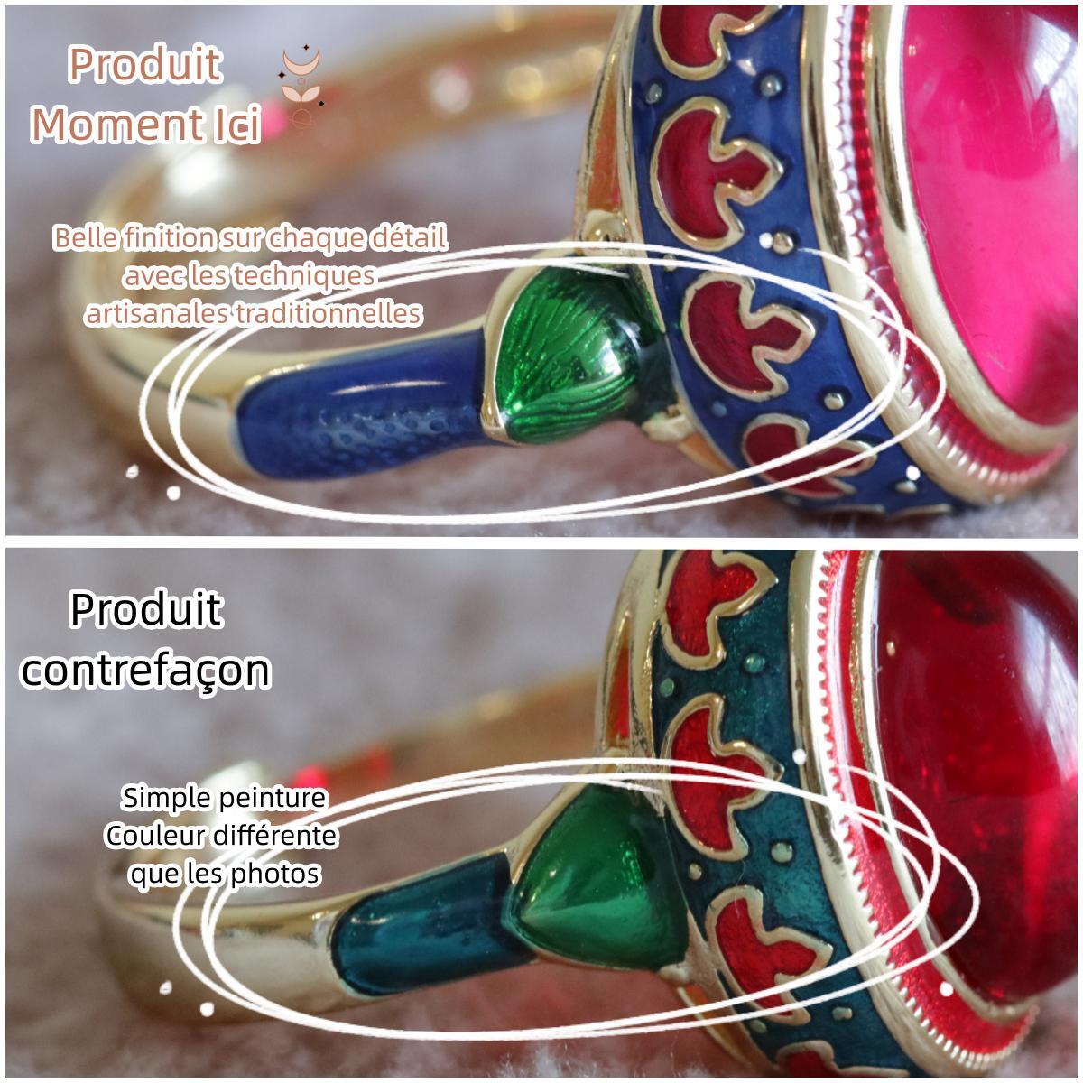 Bague Cornaline Abondance en Argent Plaqué Or - Biloria