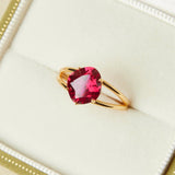 Bague Cornaline Argent Plaqué Or – Vitalité et Créativité - Biloria