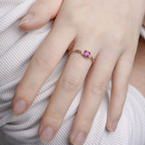Bague Cornaline Éclat Vitalité – Argent 925 Plaqué Or - Biloria