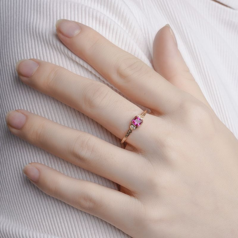 Bague Cornaline Éclat Vitalité – Argent 925 Plaqué Or - Biloria