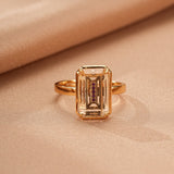 Bague Cristal de Roche et Corindon Rose Ajustable - Biloria