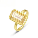 Bague Cristal de Roche et Corindon Rose Ajustable - Biloria