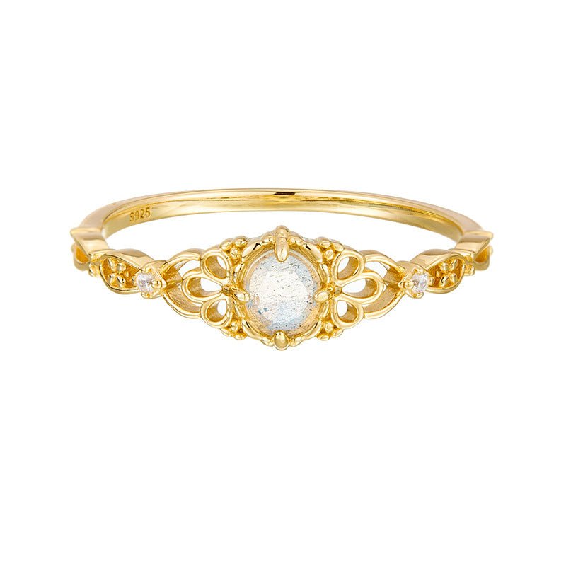 Bague Labradorite Bouclier d'Ombre - Protection Mystique - Biloria