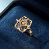 Bague Labradorite Mystère d'Aurore – Argent Plaqué Or - Biloria