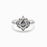 Bague Lotus Le Renouveau en Argent S925 avec Zircon - Biloria