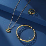 Bague Malachite Onyx Confiance Déco Bureau Tendance - Biloria