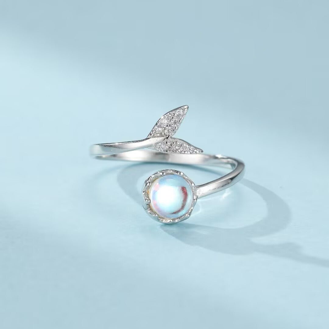 Bague Pierre de Lune Argent 925 Taille Ajustable - Biloria