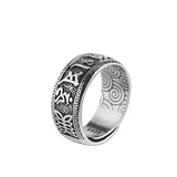 Bague Six Mantras Argent 925 Femme Homme Ajustable - Biloria