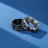 Bague Tournante Triquetra Acier Inoxydable Équilibre Celtique - Biloria