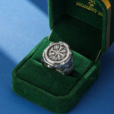 Bague Viking Vegvisir Protection Homme Cadeau - Biloria