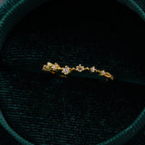 Bague Zircon Septentrion | Argent Plaqué Or - Biloria