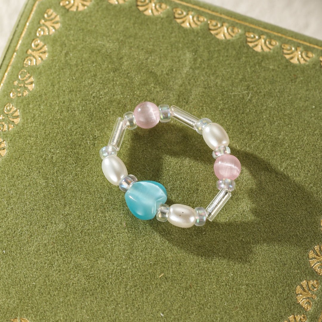 Bagues Enfant Perles Colorées – Triangle, Cœur, Étoile - Biloria