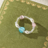 Bagues Enfant Perles Colorées – Triangle, Cœur, Étoile - Biloria
