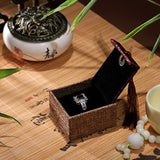 Boîte Cadeau Zen en Lin Rouge – 4 Tailles pour Bijoux - Biloria