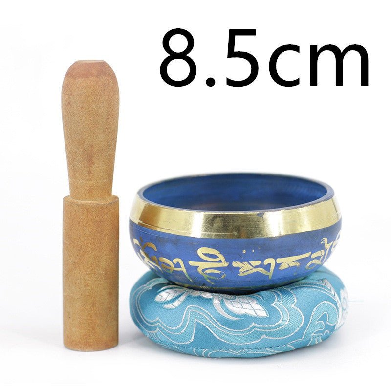 Bol Chantant Tibétain Bleuet avec Mantras - Biloria