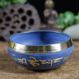 Bol Chantant Tibétain Bleuet avec Mantras - Biloria