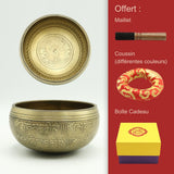 Bol Chantant Tibétain Muse Laiton Mantra Méditation Décoration Bureau - Biloria