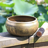 Bol Chantant Tibétain Vajra - Laiton et Maillet Bois Cuir - Biloria