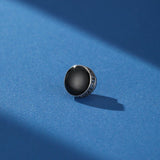 Boucle d'Oreille Homme Cercle Grec Magnétique Acier Inoxydable - Biloria