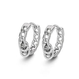 Boucle d'Oreille Homme en Argent 925 – Style Minimaliste - Biloria
