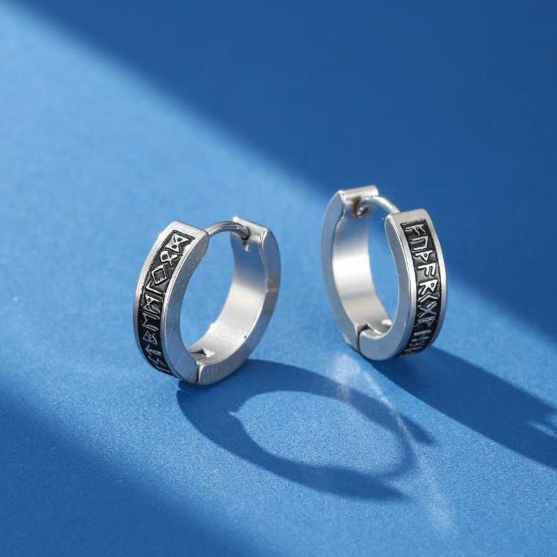 Boucle d'Oreille Viking Homme - Symbole de Force et de Renouveau - Biloria