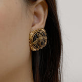 Boucles d'oreilles Agate Abeille Royale - Bijoux Nature et Vintage - Biloria