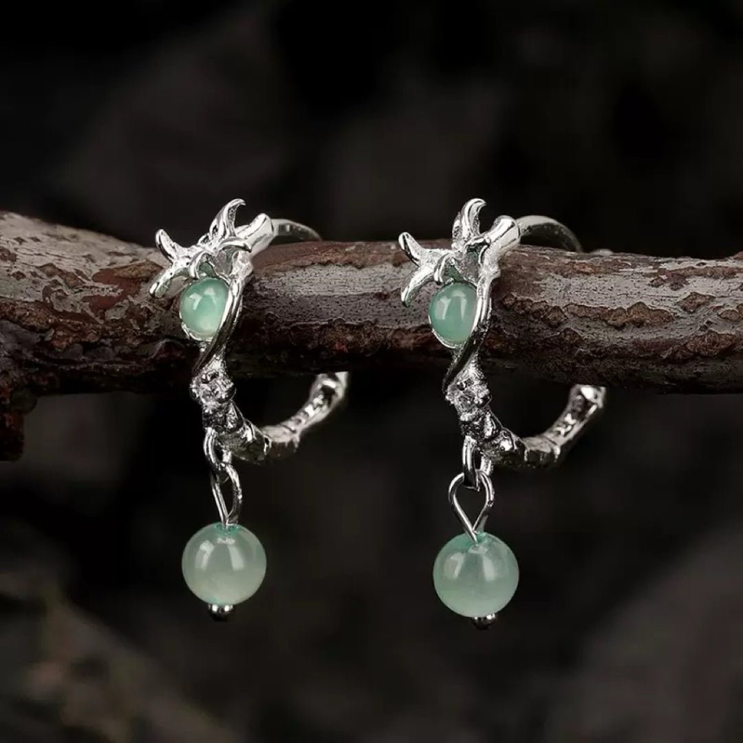 Boucles d'oreilles Aventurine argent 925 chance et harmonie - Biloria