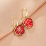 Boucles d'Oreilles Cœur Jaspe Multicolore – Bijou de Bien-être - Biloria