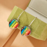 Boucles d'oreilles cœur Regalite multicolore – Cadeau femme original - Biloria