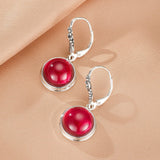 Boucles d'Oreilles Cornaline Argent 925 – Énergie et Élégance - Biloria