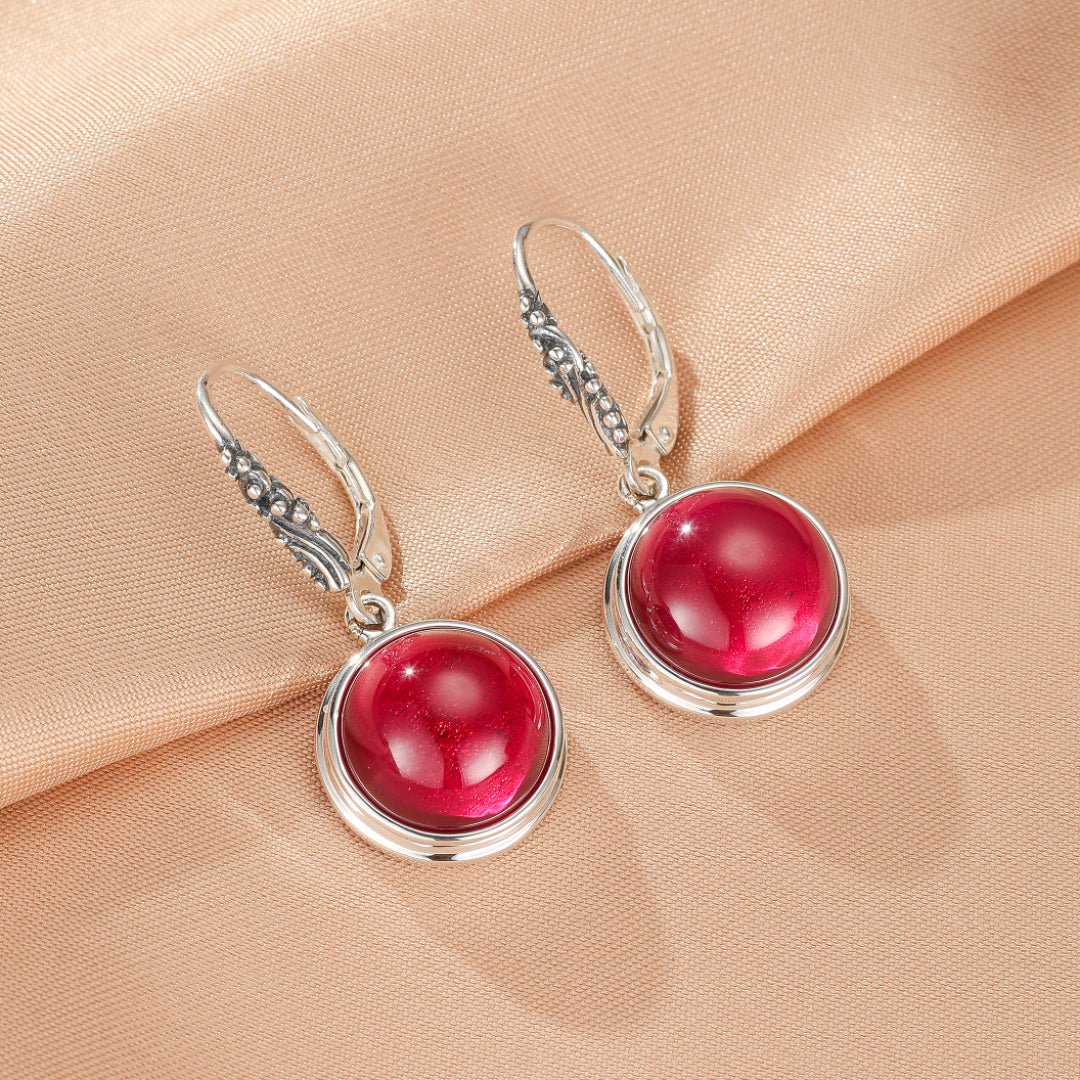 Boucles d'Oreilles Cornaline Argent 925 – Énergie et Élégance - Biloria