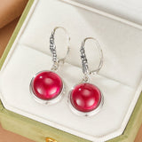 Boucles d'Oreilles Cornaline Argent 925 – Énergie et Élégance - Biloria