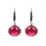Boucles d'Oreilles Cornaline Argent 925 – Énergie et Élégance - Biloria