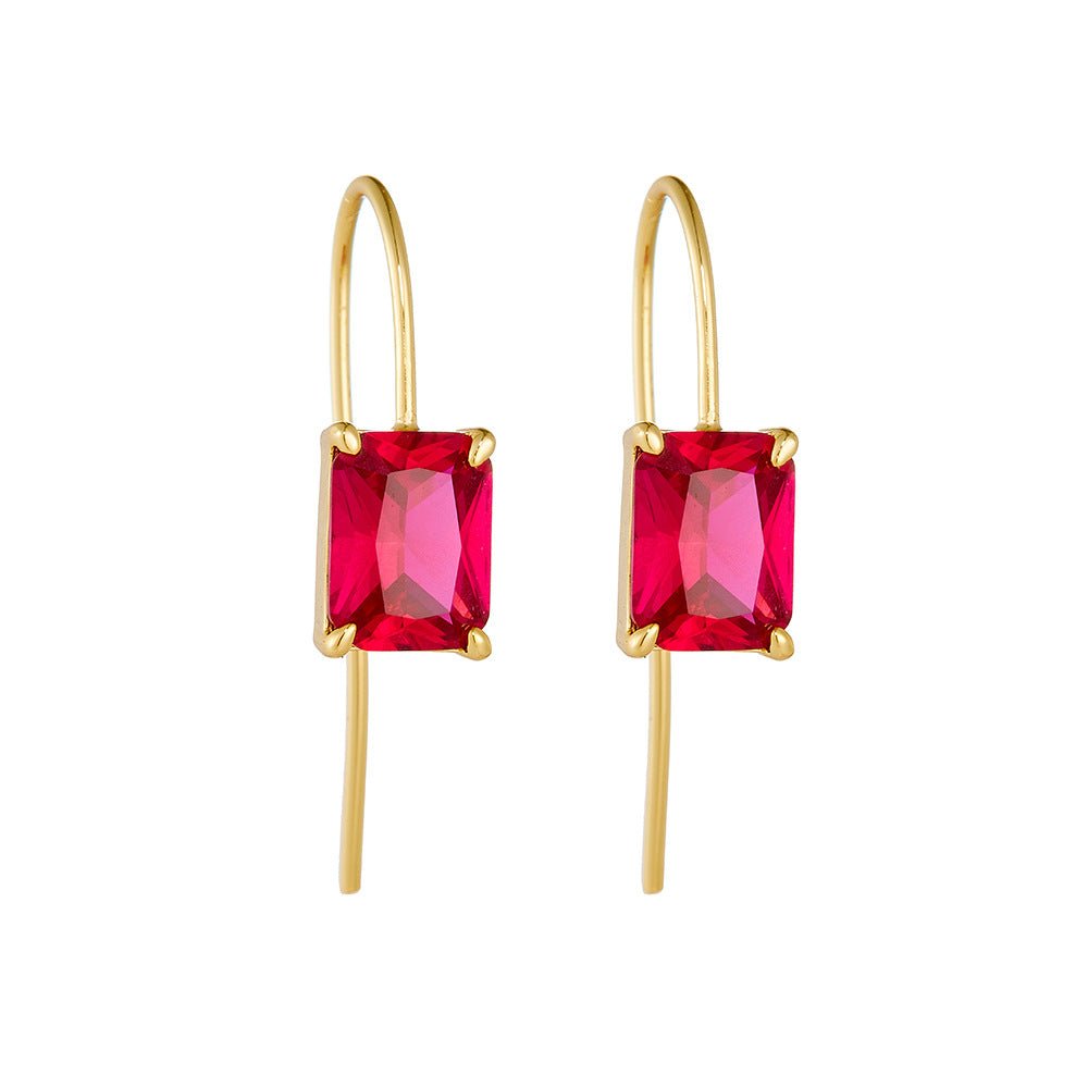 Boucles d'Oreilles Cornaline Argent Plaqué Or - Bijou Élégant - Biloria