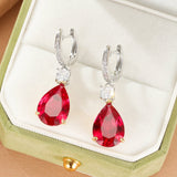 Boucles d'Oreilles Cornaline Rouge - Élégance et Vitalité - Biloria