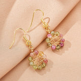 Boucles d'Oreilles Tourmaline Multicolore Harmonie - Biloria