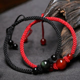 Bracelet Agate et Obsidienne Harmonie - Fait Main - Biloria