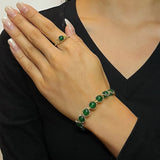 Bracelet Agate Verte Harmonie et Courage - Biloria