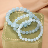 Bracelet Aigue-Marine Fait Main – Sérénité et Pureté - Biloria